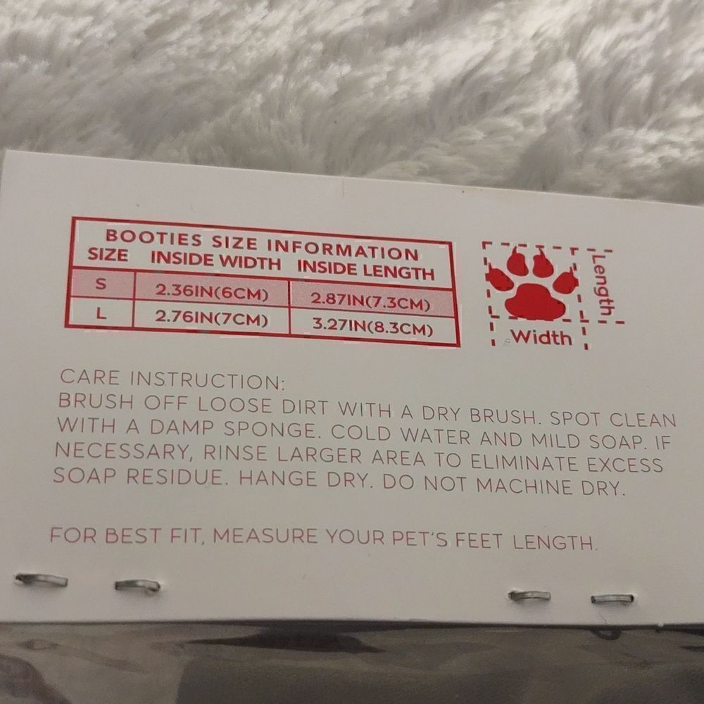 NWT Justice Reflective Booties For Pets - Picture 4 of 6